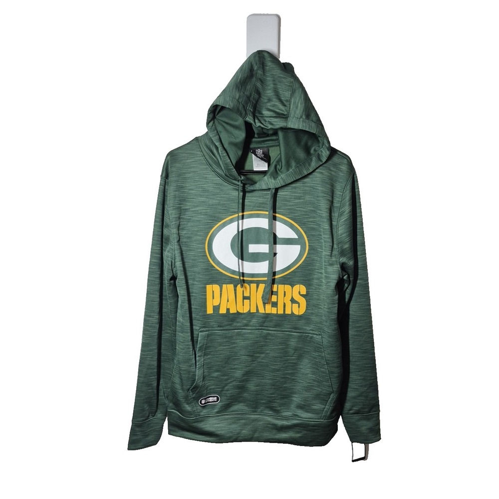 Green Bay Packers Hoodie Mens Small NFL Football Combine‎ Authentic Pullover